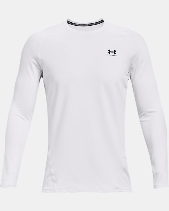 Herenshirt ColdGear® Fitted Crew, White, pdpMainDesktop image number 5